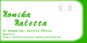 monika maletta business card